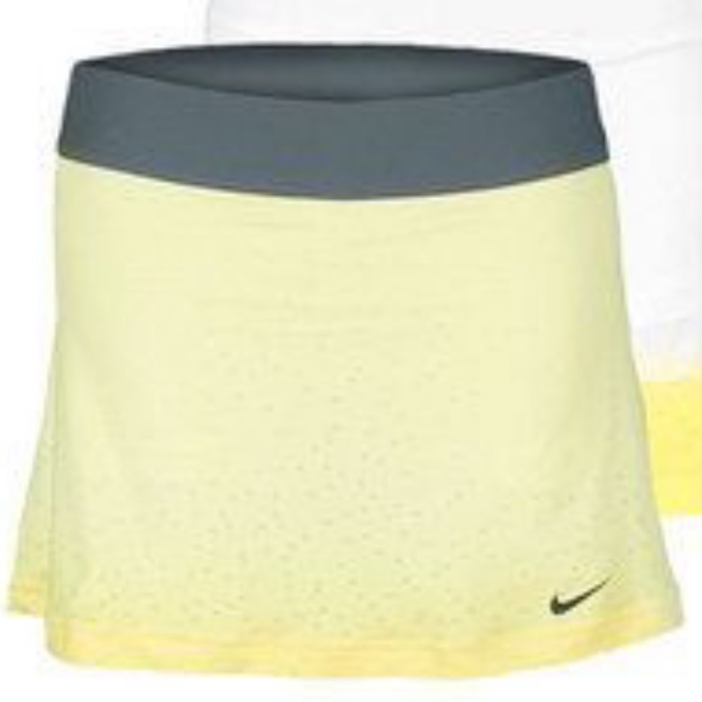 NWT Nike Maria Sharapova Med Yellow Ombré Skort